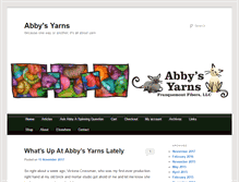 Tablet Screenshot of abbysyarns.com